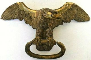 Antique Folk Art Carved American Eagle Gesso & Gilt