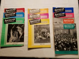 American Funeral Director Trade Journals Vintage 1954