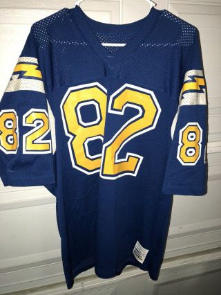 Vintage 80’s Sand Knit Nfl San Diego Chargers Football Jersey Xl 82 Devan