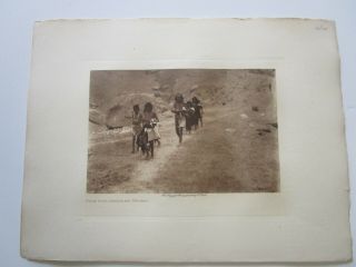 Antique Vintage Edward Curtis Photograph Priest American Indian Photogravure