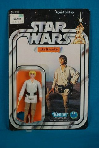 Star Wars Luke Skywalker 12 Back - Vintage Moc Carded