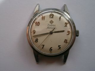 Vintage Gents Wristwatch Zodiac Automatic Watch Spares 70 - 72 Swiss