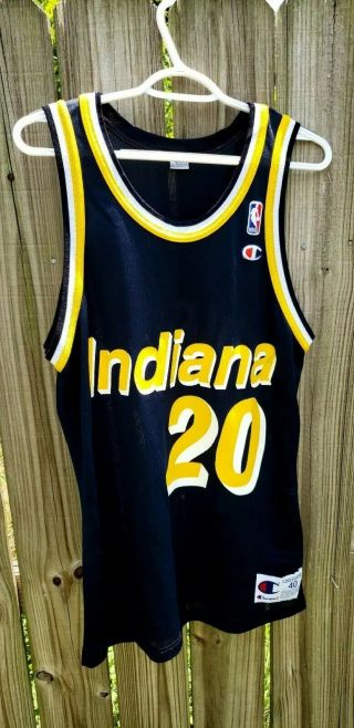 Indiana Pacers Fred Hoiberg Champion Jersey Size 40.  Vtg.  Iowa State Cyclones.
