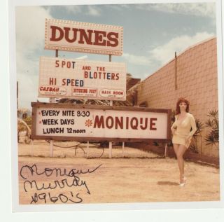 Rare Vintage/retro Bonnie Logan Laura Lee Burlesque Hand Signed Photo