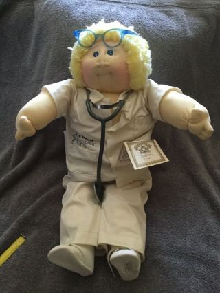 Vintage 1983 Xavier Roberts Cabbage Patch Doll - Eye Doctor - Signed
