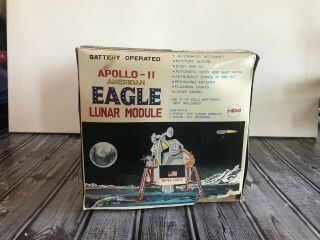 Vintage Apollo 11 American Eagle Lunar Module Toy - - Tin Toy Made In Japan 2
