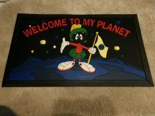 Vintage Rare 1995 Looney Tunes " Marvin The Martian " Welcome Mat