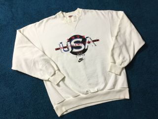 1993 Vtg Nike World Championship Track & Field Sweatshirt Crewneck [m] Usa