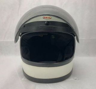 Vintage BELL STAR 120 Toptex Motorcycle Racing Helmet 7 1/2 Full Face White 3