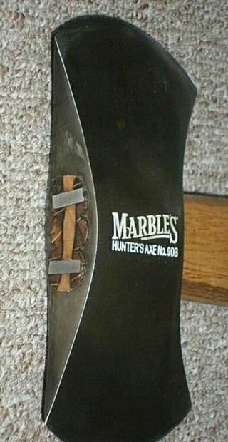 Vintage Marbles Double Bit Hunters Axe No.  9DB w/ Leather Sheath 5