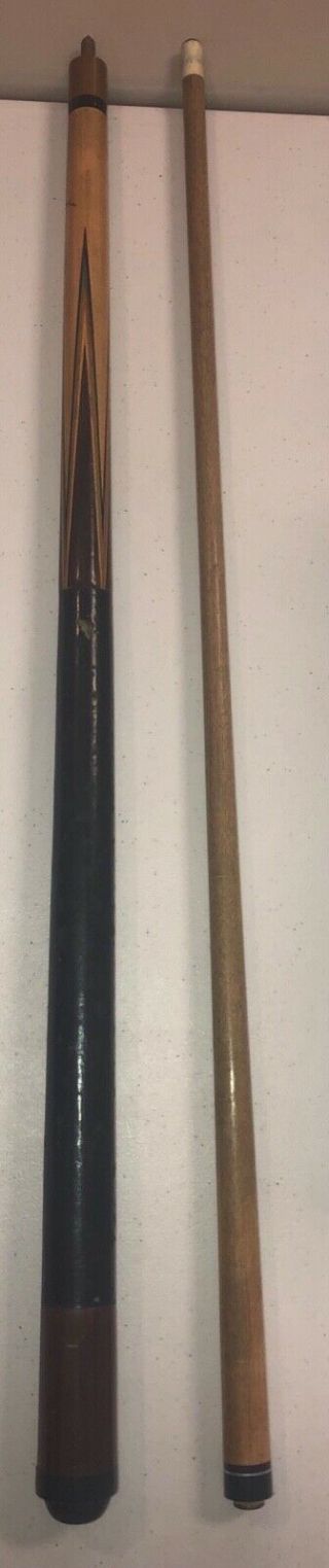 Vintage Brunswick Willie Hoppe Antique Two Piece Billiards Cue Quality 57” 4