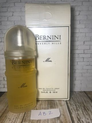 Vintage Bernini Beverly Hills For Men Eau De Toilette Spray 3.  4oz Extremely Rare