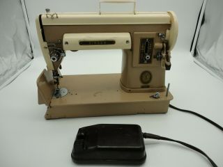 Vintage - Singer 301a 301 A Heavy Duty Slant Needle Beige Sewing Machine