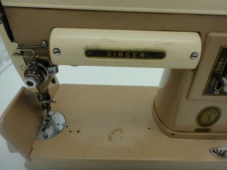 Vintage - Singer 301A 301 A Heavy Duty Slant Needle Beige Sewing Machine 2