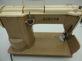 Vintage - Singer 301A 301 A Heavy Duty Slant Needle Beige Sewing Machine 6