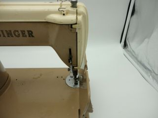 Vintage - Singer 301A 301 A Heavy Duty Slant Needle Beige Sewing Machine 7