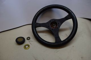 Frammartino Italy 3 Spokes Steering Wheel Vintage Retro Black