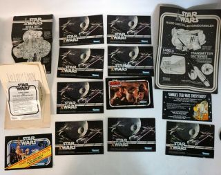 Large Group Of 10 Vintage Kenner Star Wars Booklets 1977 - 1981 Ae1