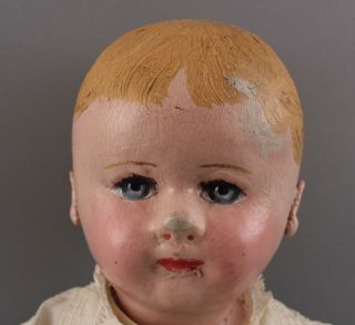 Antique 24in 1st Type Martha Chase Painted Stockinet Cloth Boy Doll,  NR 4