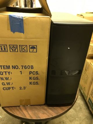 Black Vintage At Computer Case Mid Tower Build Ibm Pc 386 486 Pentium Dos 760b