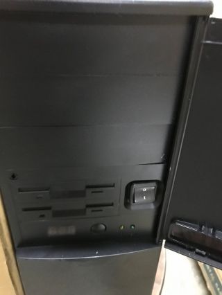 Black Vintage AT Computer Case Mid Tower Build IBM PC 386 486 Pentium DOS 760b 3