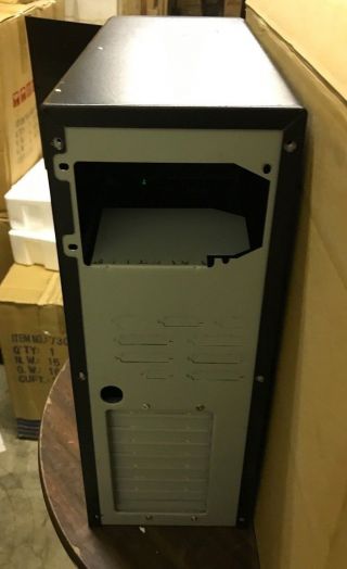 Black Vintage AT Computer Case Mid Tower Build IBM PC 386 486 Pentium DOS 760b 5