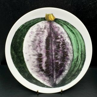 Mcm Vintage Fornasetti Porcelain Sezioni Di Frutta Plate 5 Watermelon