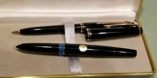 Vintage 1960s Mont Blanc 24 Fountain Pen And 26 Pix Pencil