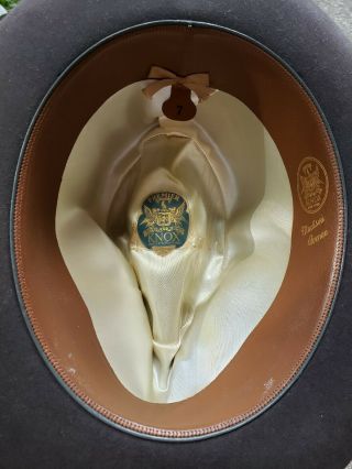 Vintage 1940’s Knox Premiere Fedora Size 7 w/ box & dated 1946 receipt 5