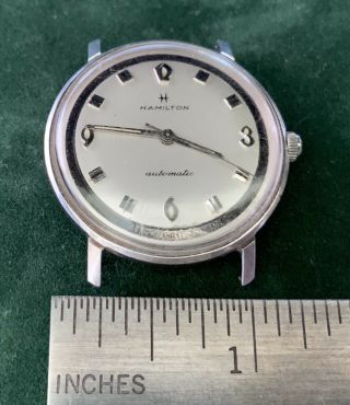 Vintage Hamilton Automatic Stainless Steel Mens Wrist Watch - 2