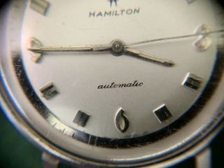 Vintage Hamilton Automatic Stainless Steel Mens Wrist Watch - 4
