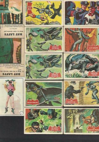 96 Batman A&bc Gum Cards From Different Series Vintage 1966 Superheroes Tv