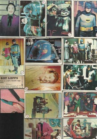 96 BATMAN A&BC GUM CARDS FROM DIFFERENT SERIES VINTAGE 1966 SUPERHEROES TV 2