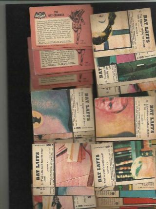 96 BATMAN A&BC GUM CARDS FROM DIFFERENT SERIES VINTAGE 1966 SUPERHEROES TV 4