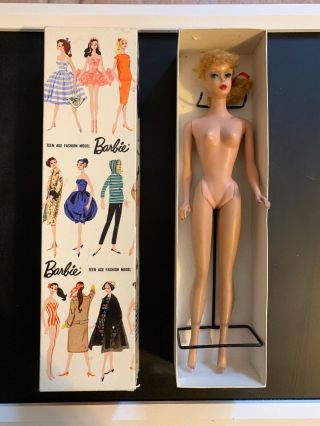 Vintage 1959 Barbie Doll - blonde ponytail stock 850 7