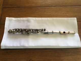 Vintage Gemeinhardt Sterling Silver Piccolo With Hard Case And Soft Carry Case