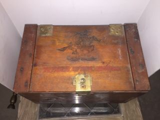 Antique Winchester Western Wood Ammo Crate Box 2