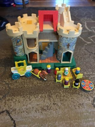Vintage Fisher Price Little People Play Family Castle 993 Accessories,