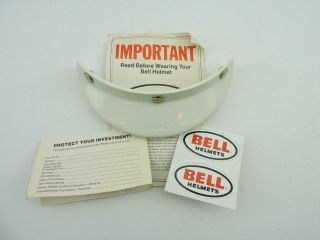 Nos Vintage Bell Motorcycle Helmet Visor And Stickers 5427rs