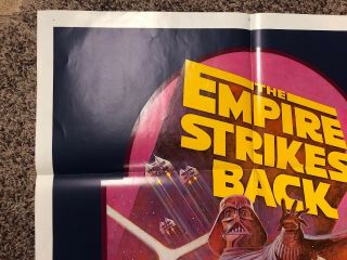 Vintage Star Wars Empire Strikes Back Rerelease One Sheet 1982 Poster 2