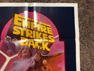 Vintage Star Wars Empire Strikes Back Rerelease One Sheet 1982 Poster 3