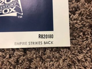 Vintage Star Wars Empire Strikes Back Rerelease One Sheet 1982 Poster 8