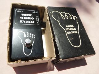 Vintage Univox Micro Fazer Ii Guitar Phaser Pedal W Box Paper Japan
