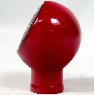 Vintage Genesee Brewing Light Ale Beer Ball Tap Knob Handle Red Rochester NY 3
