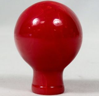 Vintage Genesee Brewing Light Ale Beer Ball Tap Knob Handle Red Rochester NY 4