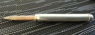 ANTIQUE SOLID SILVER SAMPSON MORDAN PUSH BUTTON RETRACTABLE PENCIL LONDON C1896 7