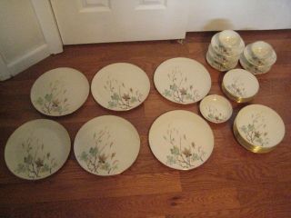 ●32pc Lenox Westwind Vintage China All Gold Trim/stamped X - 407