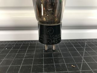 Vintage Cunningham CX 345 Globe engraved base Tube 3