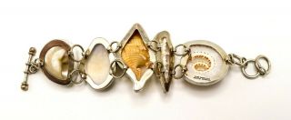 Charles Albert SIGNED Designer Sterling Silver Seashell Beach Statement Bracelet 3