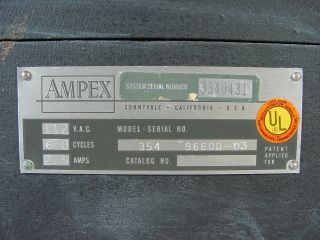 Vintage Ampex 350 351 354 Reel to Reel Tape Recorder Transport Case With Lid 8